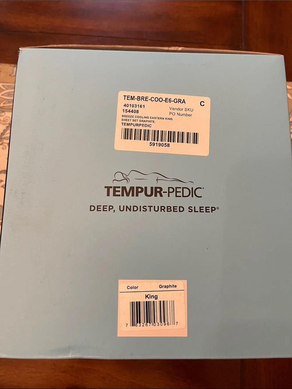 Tempur-Pedic Breeze Cooling Sheet Set - Graphite